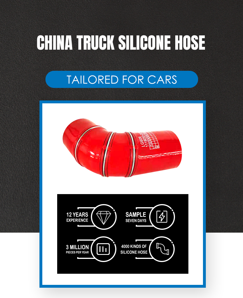 LG606 119050-D538E China Truck Silicone Hose