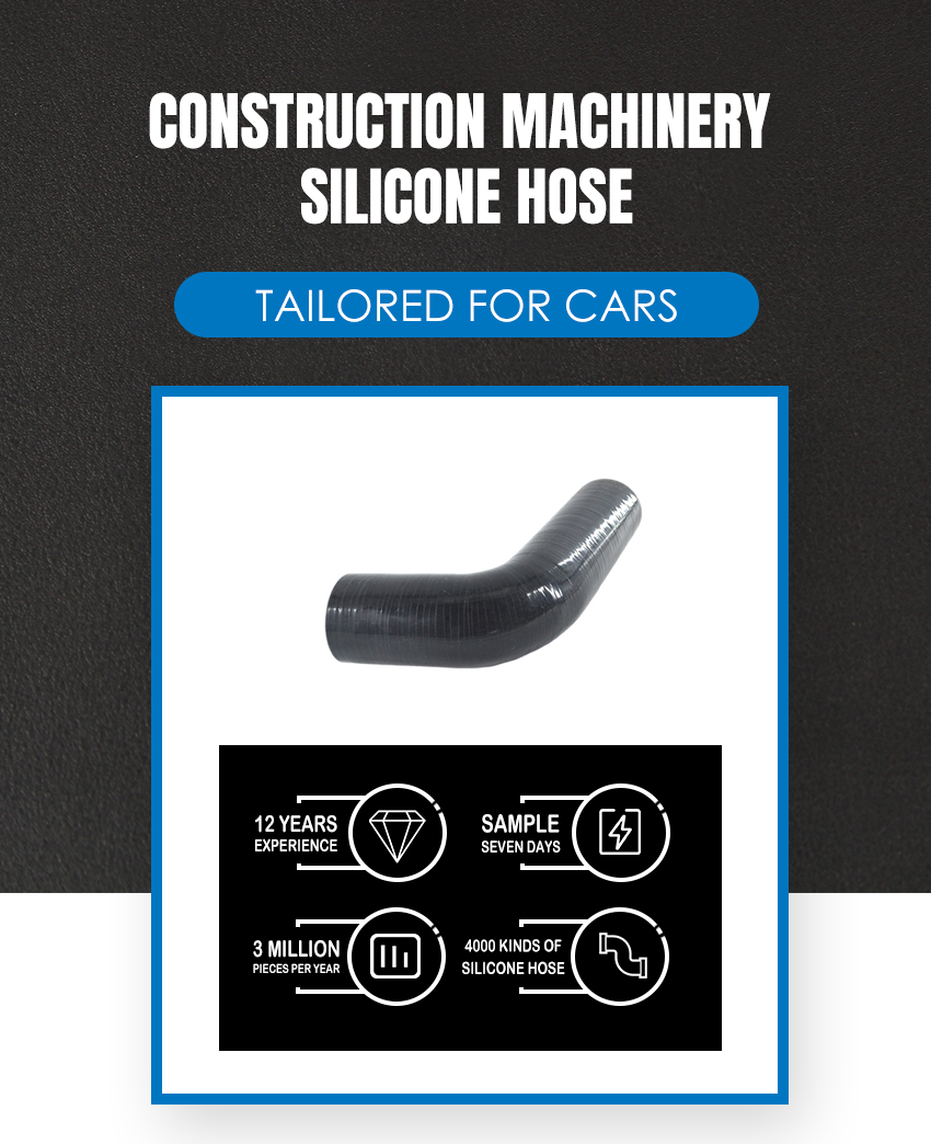4643571H Construction Machinery Silicone Hose